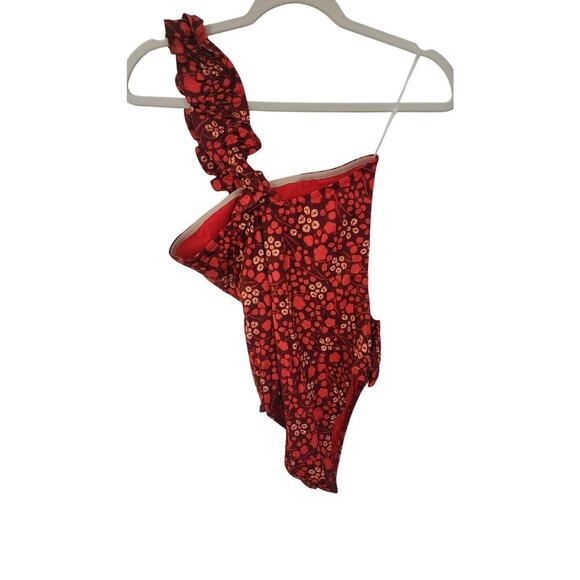 Ulla Johnson Capri Maillot One-Shoulder Ruffled Swimsuit Sz S - Picture 9 of 9